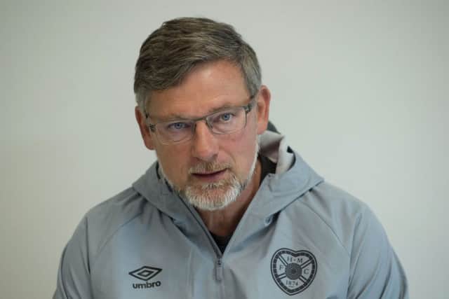 Hearts manager Craig Levein speaks to the press. Picture: SNS