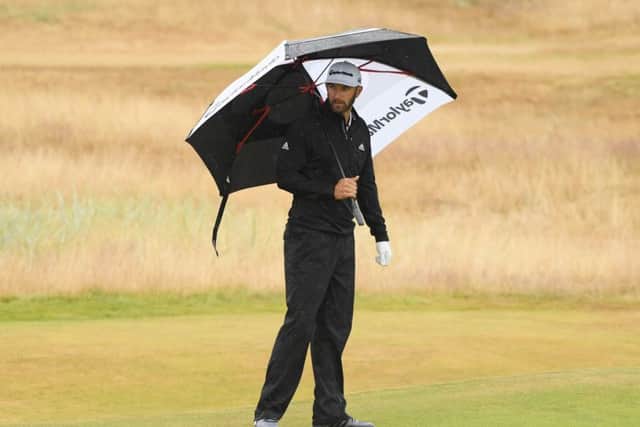 World No 1 Dustin Johnson was defeated by Carnoustie. Picture: Harry How/Getty Images