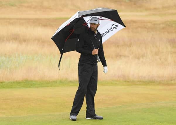 World No 1 Dustin Johnson was defeated by Carnoustie. Picture: Harry How/Getty Images