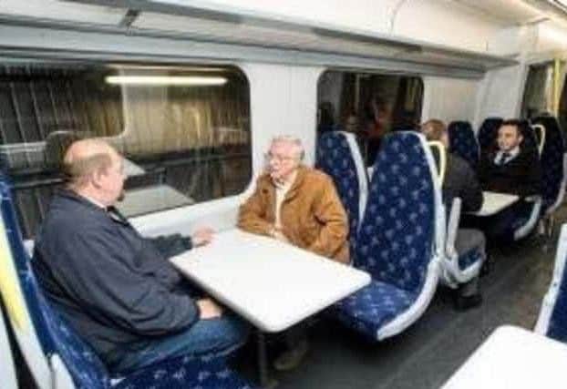 A standard class carriage in the Hitachi trains. Picture: ScotRail