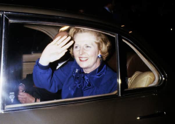 When not waving to the crowds, Margaret Thatcher was prone to nodding off in the back of her official car, sparking safety fears and a special headrest. Picture: PA