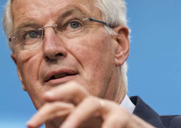 EU chief Brexit negotiator Michel Barnier gave little reassurance to the UK Prime Minister in his address to the press. Picture: Geert Vanden Wijngaert/AP