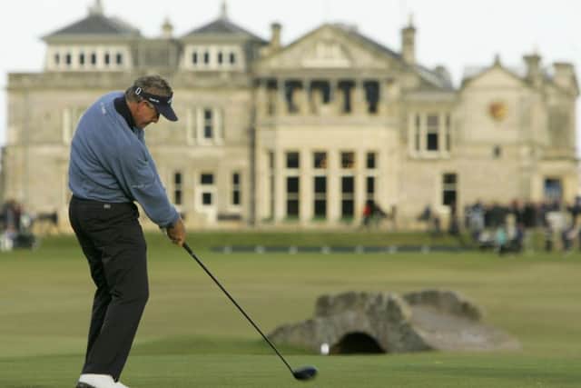 Colin Montgomerie on his way to winning the 2005 Dunhill Links Championship. Photograph: Warren Little/Getty Images