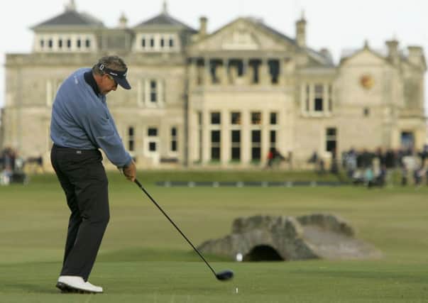 Colin Montgomerie on his way to winning the 2005 Dunhill Links Championship. Photograph: Warren Little/Getty Images