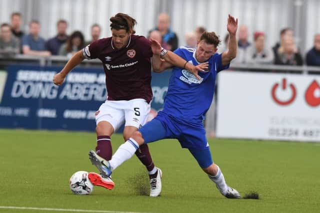 Hearts take on Cove Rangers as Scottish football returns. Pic: SNS/Gary Hutchison