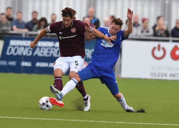 Hearts take on Cove Rangers as Scottish football returns. Pic: SNS/Gary Hutchison