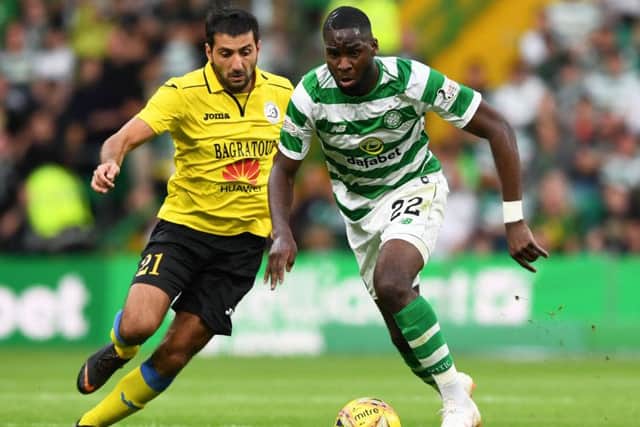Celtic's Odsonne Edouard in action against Alashkert. Pic: SNS/Craig Foy