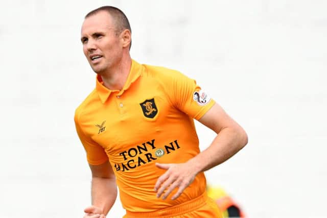 Player-manager Kenny Miller in action for Livingston. Pic: SNS/Craig Foy