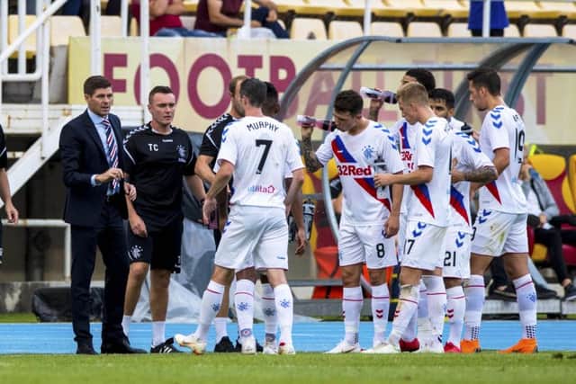 Rangers defeated Shkupi in the previous round. Pic: SNS/Alan Harvey