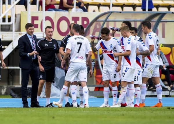 Rangers defeated Shkupi in the previous round. Pic: SNS/Alan Harvey