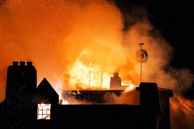 Another large fire broke out at Glasgow School of Art for the second time in four years last month. Picture: John Devlin