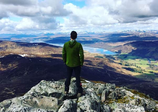 Reader Graham Mitchell enjoying perfect hill walking weather.