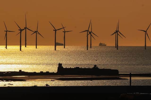 The Burbo Bank offshore windfarm: Peter Byrne/PA Wire