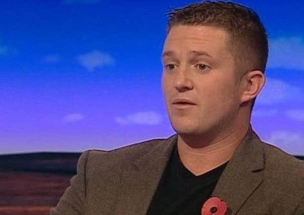Former English Defence League leader Tommy Robinson.