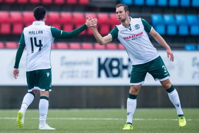 Hibs defeated Runavik in round one and will face Asteras Tripolis in round two. Picture: SNS