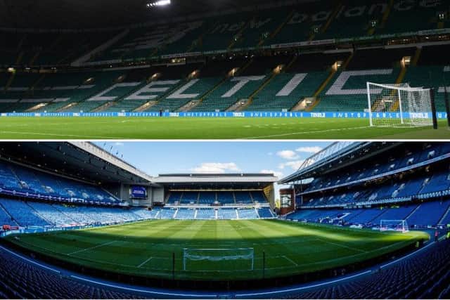 Celtic Park and Ibrox Stadium could feature on PES 2019. Picture: SNS