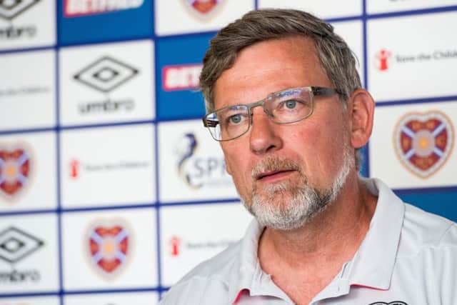 Satisfied: Hearts boss Craig Levein. Picture: SNS Group