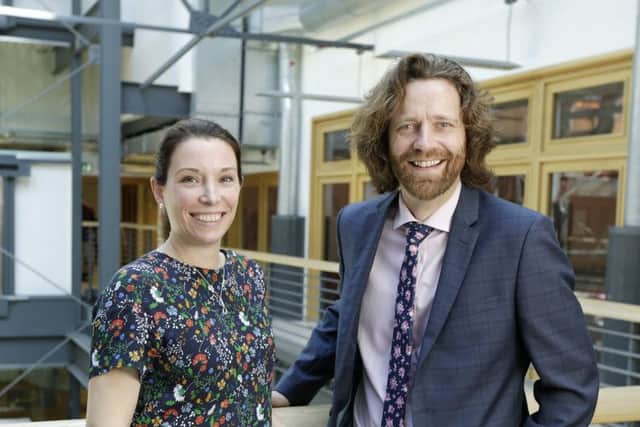 New director Shona Campbell with David Smith, the managing partner of Henderson Loggie. Picture: Contributed
