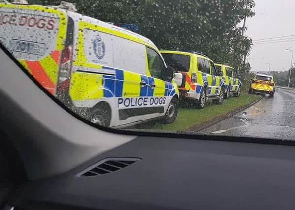 Police searched woodland off Oriel Road. Picture: Fife Jammer Locations