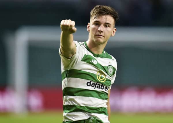 Kieran Tierney has been included in UEFA's 'Future 50' list. Picture: SNS Group