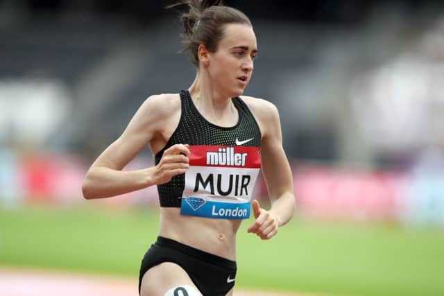 Laura Muir in action in the mile at the Anniversary Games in London. Picture: John Walton/PA Wire