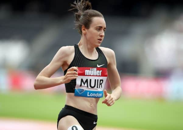 Laura Muir in action in the mile at the Anniversary Games in London. Picture: John Walton/PA Wire