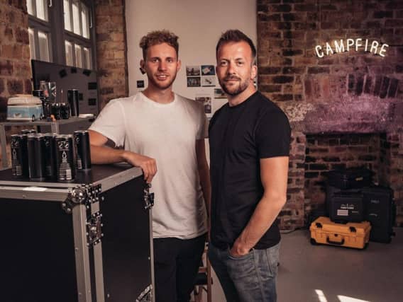 Lewis Phillips of Campfire and Andy Dobbie of Made Brave. Picture: submitted