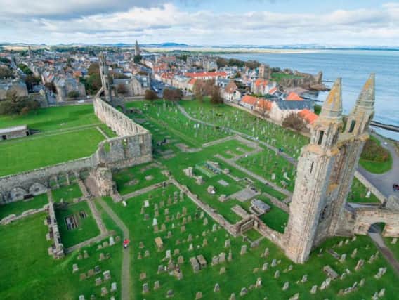 St Andrews is one of the places that will see strong UV radiation this afternoon (Photo: Shutterstock)