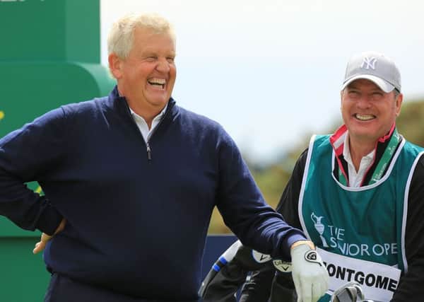 A relaxed Colin Montgomerie is looking forward to the Senior Open this week at St Andrews. Picture: Phil Inglis/Getty Images