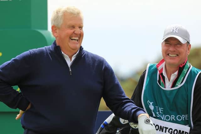 A relaxed Colin Montgomerie is looking forward to the Senior Open this week at St Andrews. Picture: Phil Inglis/Getty Images
