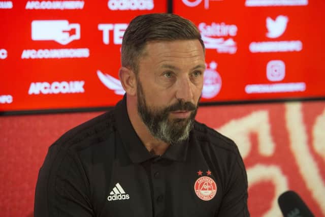Aberdeen manager Derek McInnes speaks to the media ahead of his side's clash with Burnley. Picture: SNS