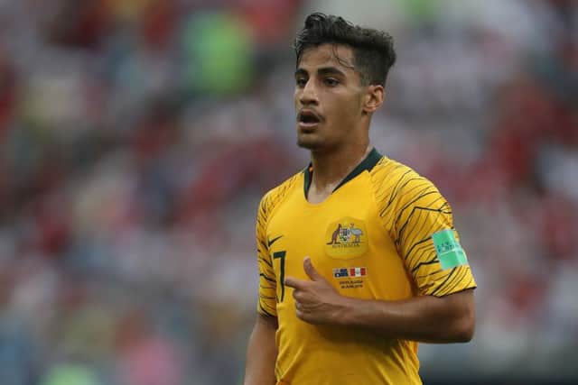 Australia international Daniel Arzani has been linked with Celtic. Picture: Michael Steele/Getty Images
