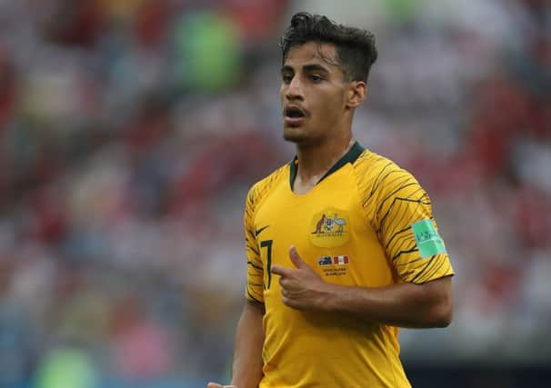 Australia international Daniel Arzani has been linked with Celtic. Picture: Michael Steele/Getty Images