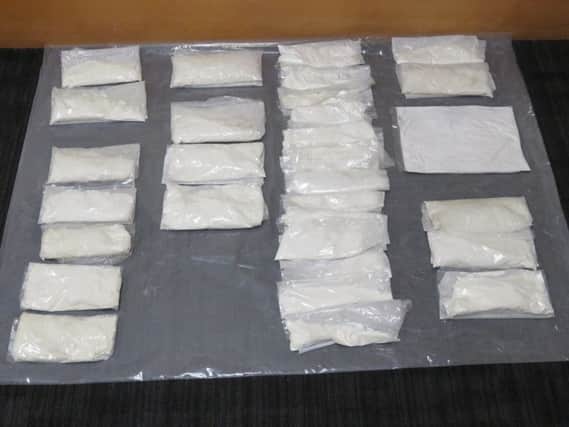 The cocaine was seized from a construction site in Perth