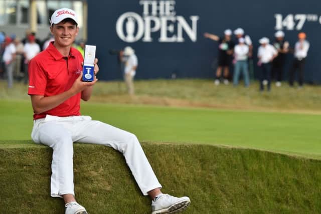 Sam Locke, winner of the Silver Medal at Carnoustie, has signed for the Five Star Sports Agency, a Paul Lawrie Company. Picture: Getty Images