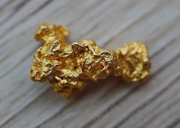 A nugget like the one pictured was discovered in a Scottish river. Picture: Pixabay