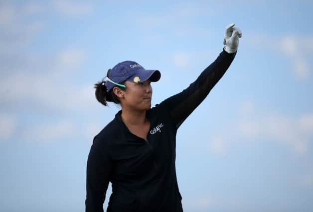 Tiffany Joh on the 17th green during day one of the 2018 Aberdeen Standard Investments Ladies Scottish Open at Gullane Golf Club. Picture: PA/Jane Barlow