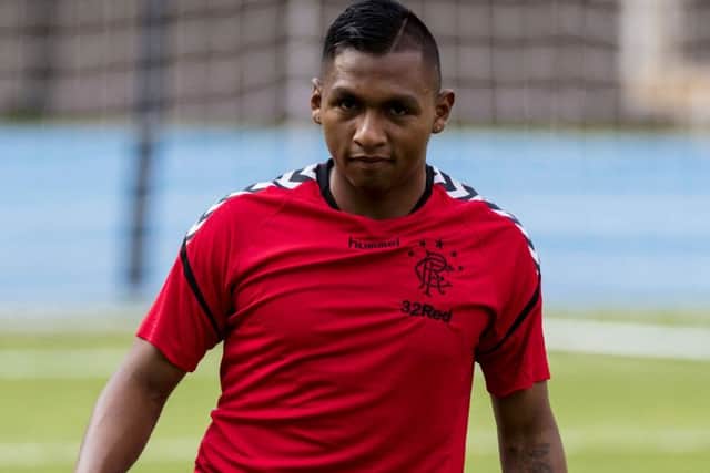 Alfredo Morelos netted the opening goal for Rangers. Picture: SNS