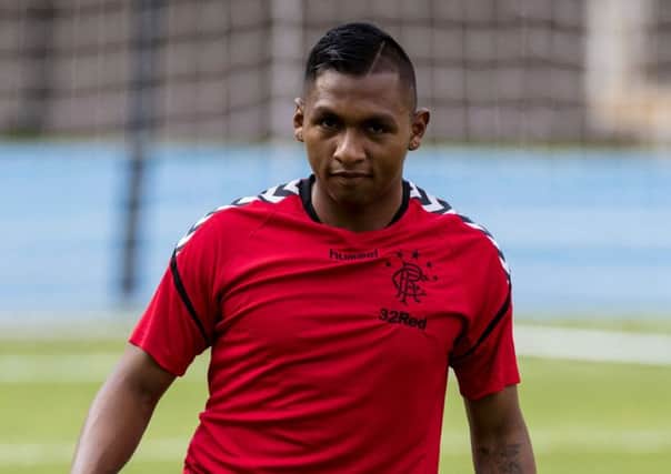 Alfredo Morelos netted the opening goal for Rangers. Picture: SNS