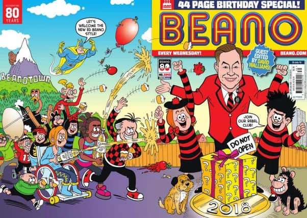 Created by publisher DC Thomson in Dundee, it sold almost two million copies weekly in the 1950s and has continued to be popular with children over the decades. Picture: Beano Studios/DC Thomson/PA Wire