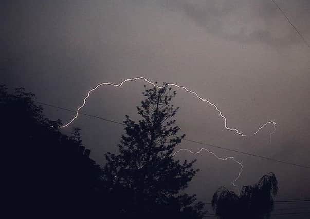 Lightning strikes over Edinburgh. Picture: Fraser Cameron/Instagram/@frazcamm