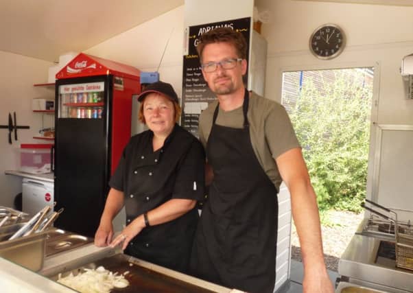 Jen and Simon White at their popular Grill