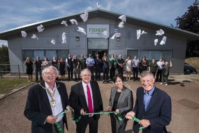 Fishers celebrates the opening of its new head office. Picture: Alan Richardson.