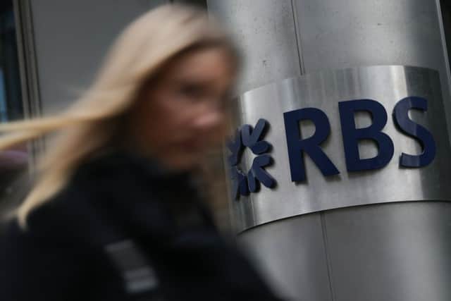 With the US fine out of the way, investors are now turning their attention to the resumption of dividends from RBS. Picture: Daniel Leal-Olivas/AFP/Getty Images