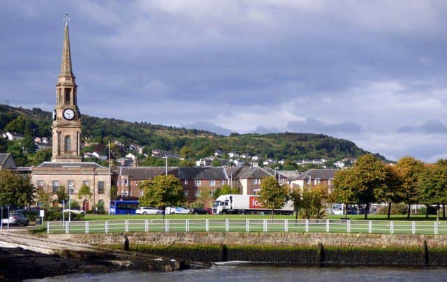 The attack happened on Princes Street in Port Glasgow