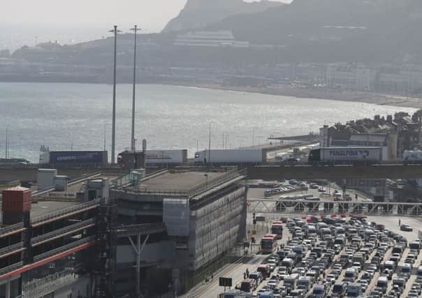 Tailbacks at major ports, such as Dover, would have an immediate impact on food supplies. Picture: Daniel Leal-Olivas/Getty