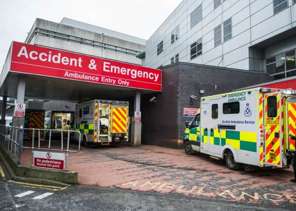 Accident and emergency department at a Scottish hospital. Picture: John Devlin