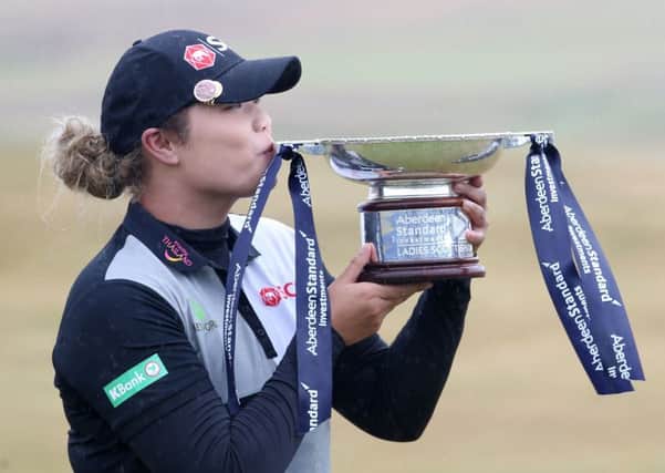 Ariya Jutanugarn defied her dislike for links golf by winning the Ladies Scottish Open at Gullane yesterday. Picture: PA.