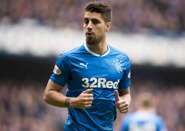 Ibrox exit: Fabio Cardoso. Picture: SNS Group