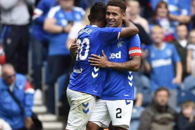 James Tavernier, right, insists the early signs at Rangers following Steven Gerrards appointment as manager have been encouraging. Picture: SNS.